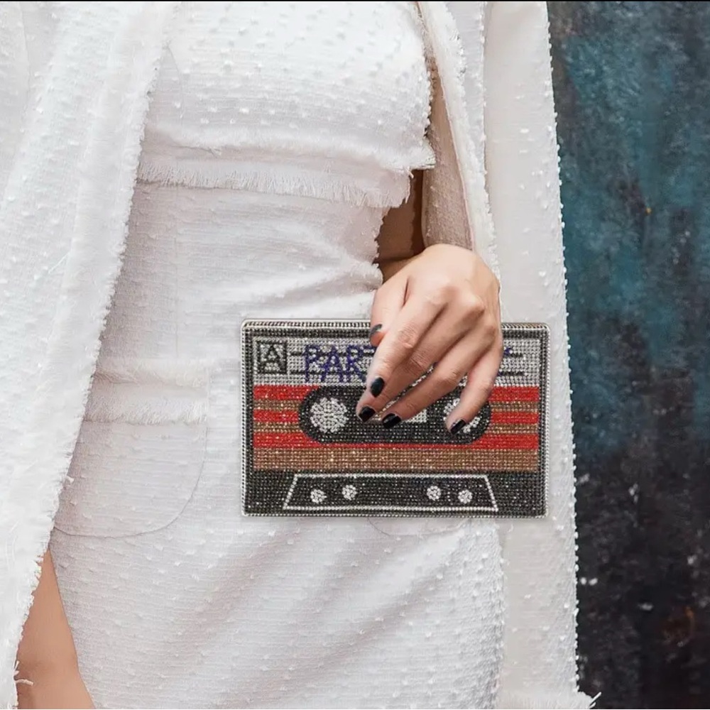 Rhinestone Cassette Clutch - Picture 8 of 11